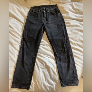 Wrangler Black Straight-Leg Jeans
